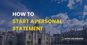 How to Start a Personal Statement