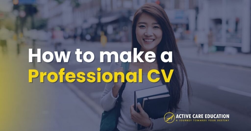 How to make a professional cv